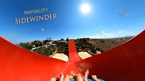 watercity sidewinder 360° vr pov onride youtube