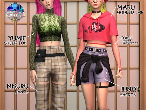 Sims 4 Cc — Trillyke Trillyke Michiko Tokyo Street Fashion