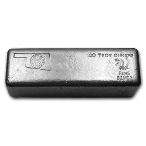 Buy 100 Oz Silver Bar Brown Materials Apmex