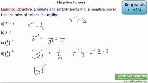 Negative Powers Of 10 Chart