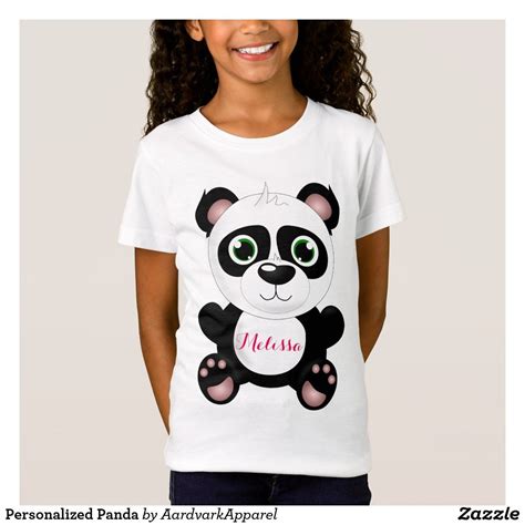 Personalized Panda T Shirt Zazzle Panda Tshirt Panda Shirt Clothes