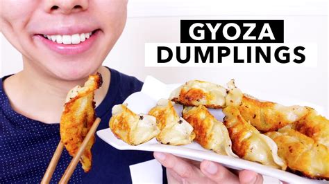 Asmr Gyoza — Japanese Dumplings Lip Smacking Crunch Relaxing Eating