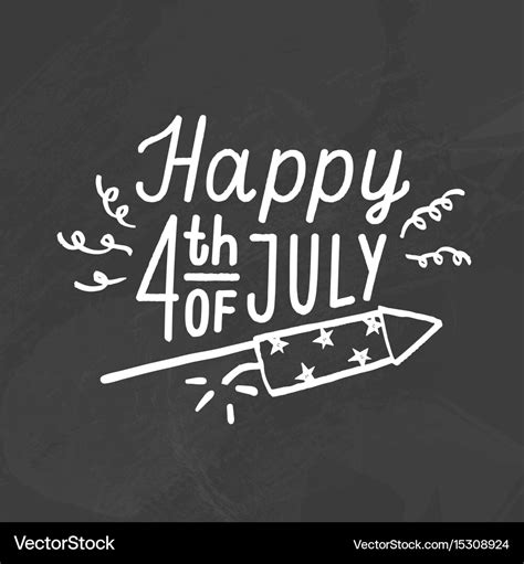 Happy Fourth Of July Royalty Free Vector Image