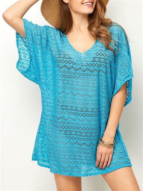 33 Off Backless Mesh Beach Tunic Cover Up Rosegal