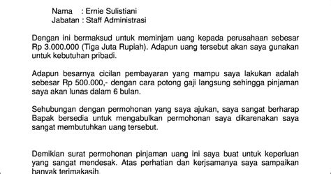 Contoh Surat Pernyataan Istri Pinjam Bank Surat Permohonan Desain