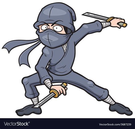 Ninja Royalty Free Vector Image Vectorstock