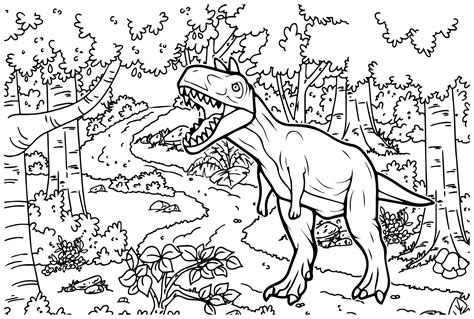 Dinosaur Coloring Pages Carnotaurus Free Printable Coloring Pages