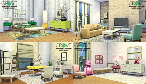 My Sims 4 Blog Updated Grove Furniture Collection 9