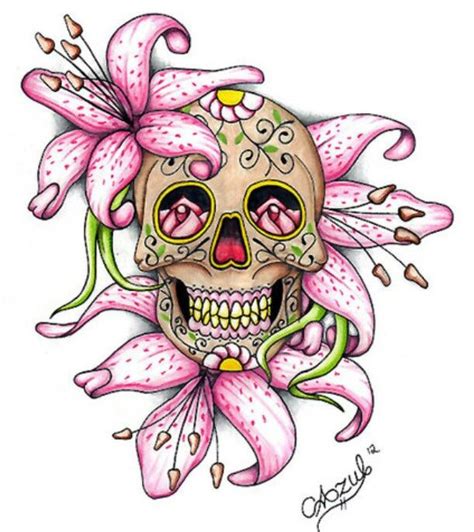 Pin By Pamela Mix On Tattoos Sugar Skull Tattoos Skull Decal