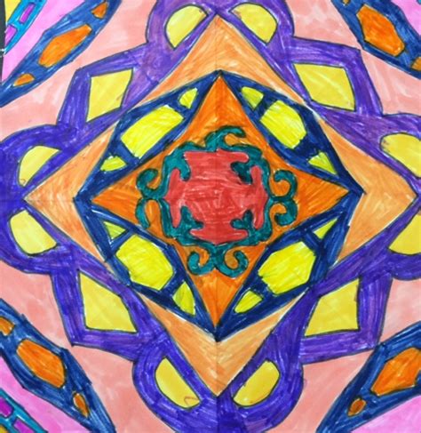4th Grade Radial Symmetry Mrs Caputos Amazing Little Artists