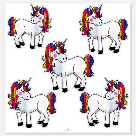 Unicorns Sticker In 2021 Unicorn Stickers Design Your