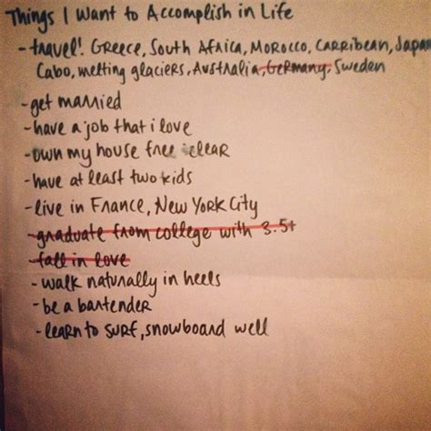 500 things i want to accomplish in life c est christine