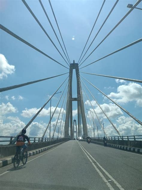 The Mahakam Bridge In Samarinda City East Kalimantan Editorial Image