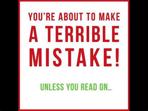 You Re About To Make A Terrible Mistake By Olivier Sibony YouTube