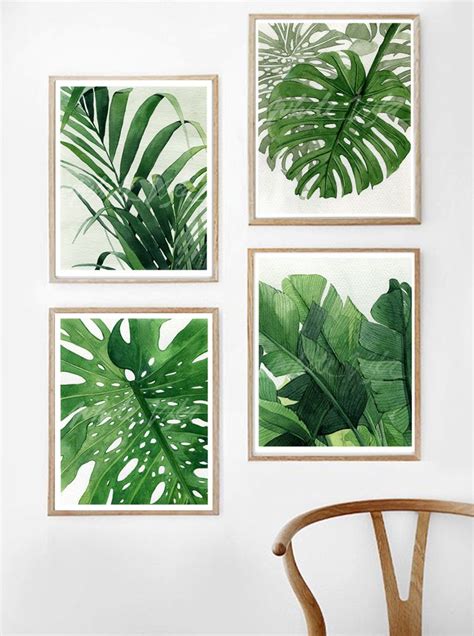 Palm Leaf Wall Art Set Art Design