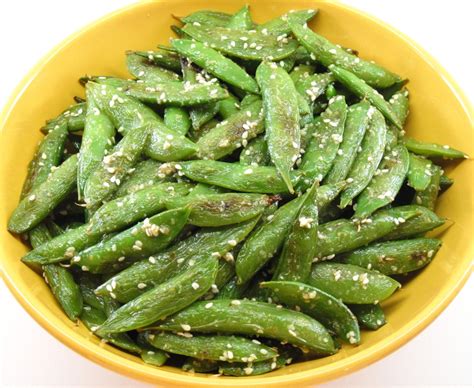 Quick Roasted Sugar Snap Peas With Toasted Sesame Salt In The Kitchen