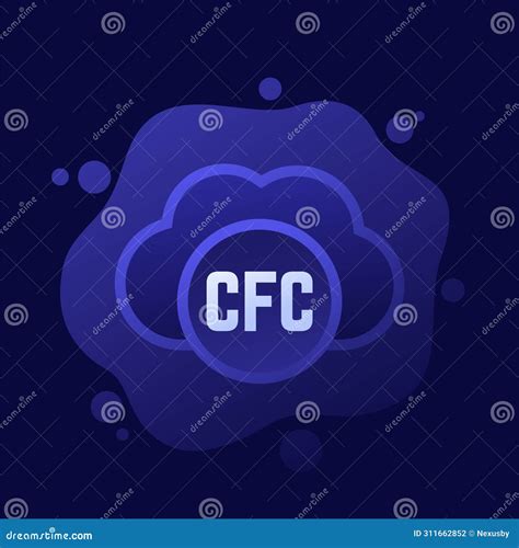 Cfc Gas Icon With A Cloud Vector Design Stock Illustration Illustration Of Reduction