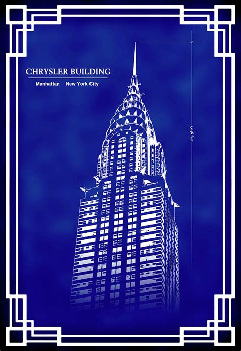 Chrysler Building Blueprint Chrysler Building