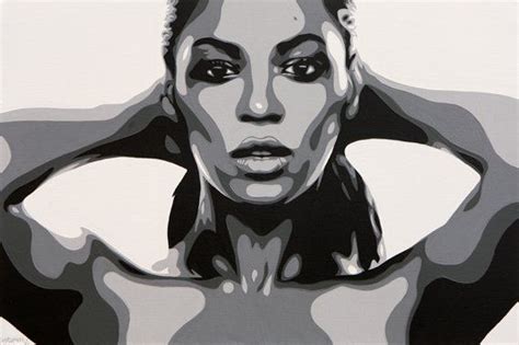 Beyonce Stencil Art