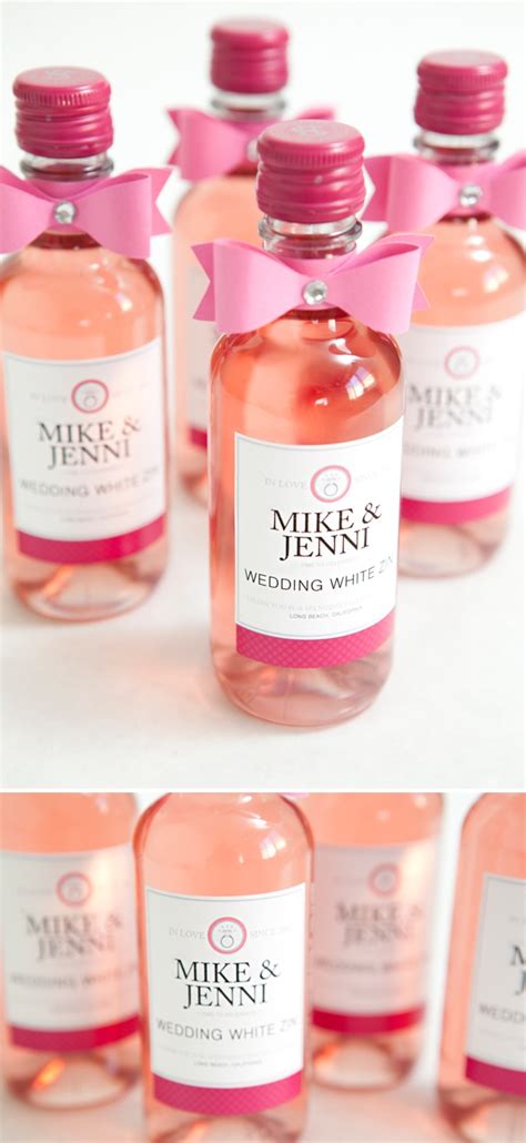 Learn How To Make These Chic Wine Bottle Wedding Favors