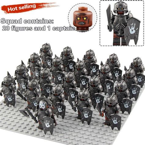 21pcsset Uruk Hai Assault Military The Lord Of The Rings Minifigures