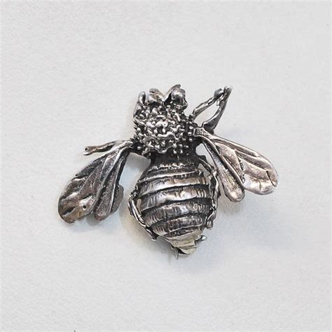 Vintage Bumble Bee Pin In Sterling Silver Etsy Sterling Silver