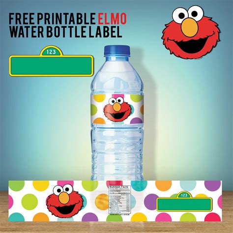 Free Sesame Street Printable Water Bottle Labels Printable Blog
