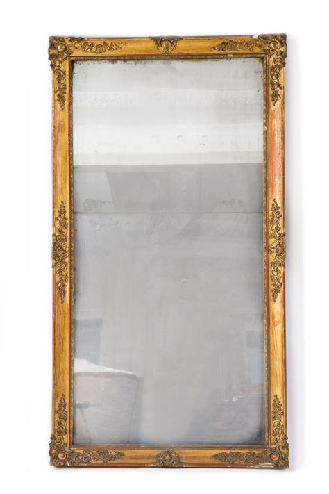 French Gilded Antique Mirror - 19th Century French Gilded Antique Mirror