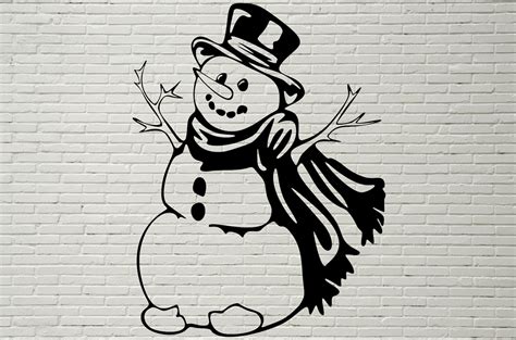 snowman svg christmas snowman cut file silhouettes dxf svg etsy