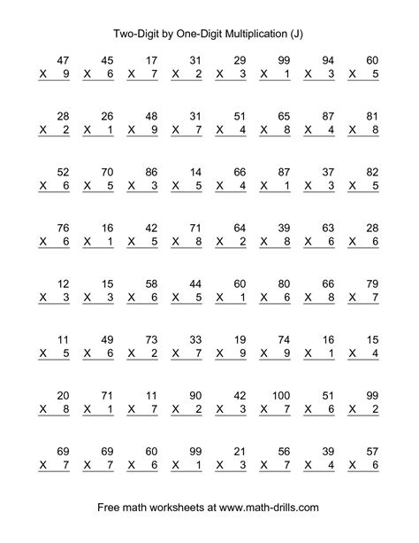 18 Multiplication Worksheets Middle School