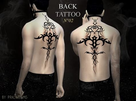 The Sims Resource Back Tattoo N02 • Sims 4 Downloads