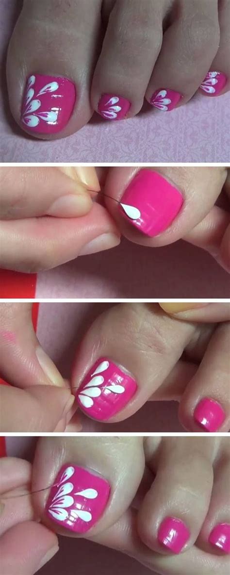 Easy Toe Nail Art Designs For Beginners Nail Toe Designs Cute Easy