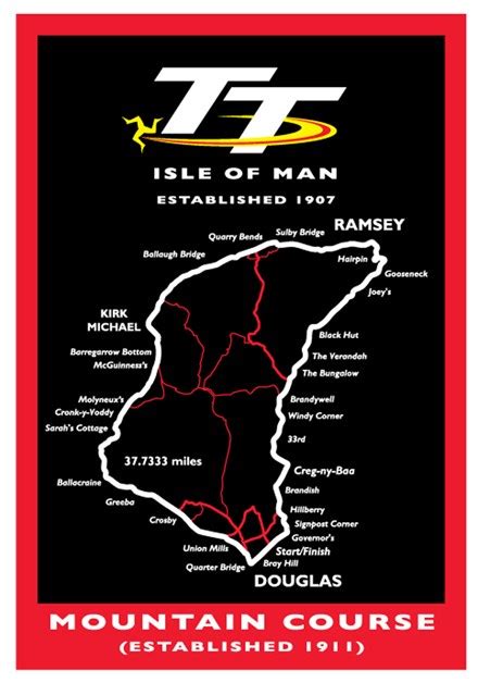 Getting here, getting around, where to stay, and what to do on your trip to the isle of man. TT Sticker Mountain Course : Isle of Man TT Shop
