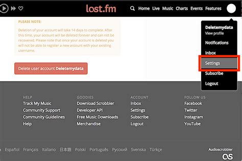 How To Delete Your Lastfm Account