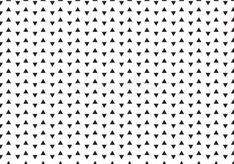 Black Small Triangles Pattern Background Stock Illustration