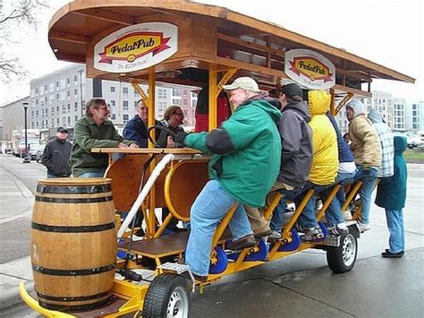 Pedal Pub A Pub Where Everyone Drinks While Pedaling Costs 40000