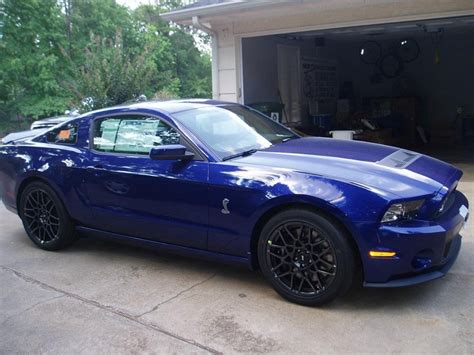 2013 Ford Mustang Shelby Gt500 In Deep Impact Blue Mustang Gt 2013