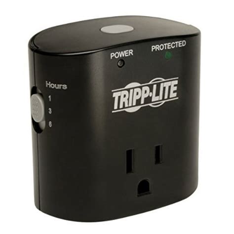 Tripp Lite 1 Outlet Portable Surge Protector Power Strip Direct Plug