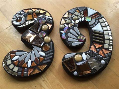 Custom Mosaic House Numbers Created By Tina Wise Crackin Mosaics