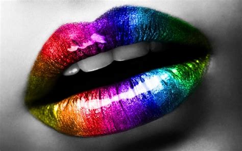 colorful, Lips, Selective Coloring Wallpapers HD / Desktop ...