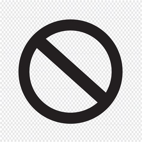 Blank Ban Symbol Icon 646147 Vector Art At Vecteezy