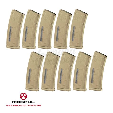 10 Pack Magpul Pmag Gen 2 Window 30 Round Fde Magazine Omaha Outdoors