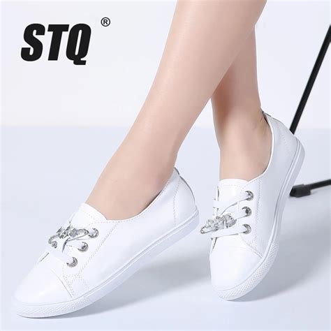 Stq 2019 Spring Women Flats Shoes Pin Rivet Lace Up Flat Boat Shoes