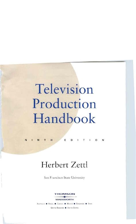 Pdf Tv Production Handbook Dokumentips