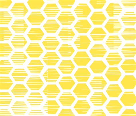 Beehive Grunge - Yellow wallpaper - friztin - Spoonflower png image