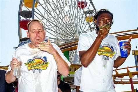 Joey Chestnut Wins Second Annual Pacific Park World Taco Eating