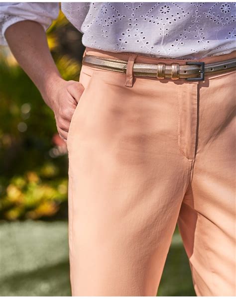 Peach Washed Cotton Chino Pure Collection
