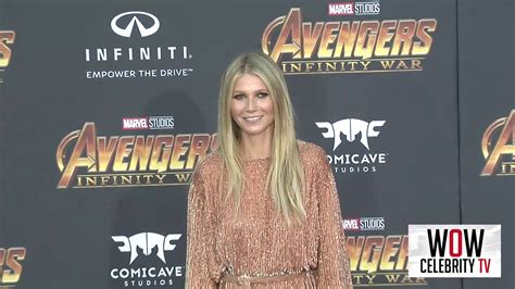 gwyneth paltrow at the premiere of disney and marvel s avengers infinity war youtube