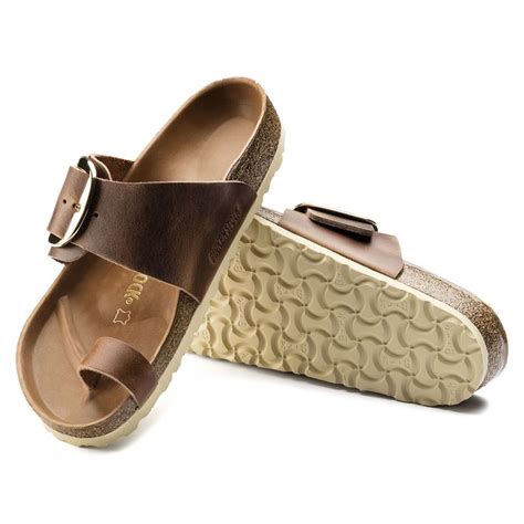 Miramar Big Buckle Oiled Leather Cognac Birkenstock Monk Strap