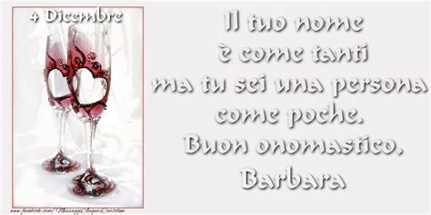 Buon Onomastico Barbara 4 Dicembre Cartoline Di Onomastico Per